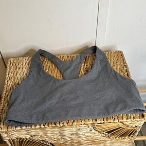 Old Navy Gray Racerback Bralette - Heathered Gray
